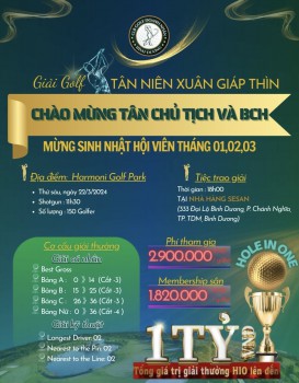 CLB Golf Doanh Nhân Bình Dương với Giải Golf hứa hẹn nhiều dấu ấn