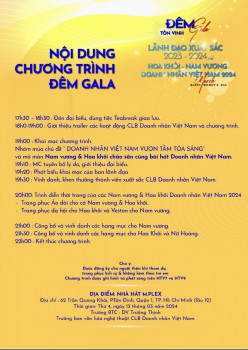ĐÊM Gala tôn vinh lãnh đạo xuất sắc 2023 – 2024 và Hoa Khôi Nam Vương Doanh Nhân Việt Nam 2024